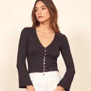 Reformation Gellar Knit Top, M